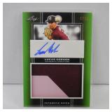 2019 LEAF PG LUCAS GORDON ROOKIE PATCH AUTO 6/25