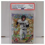 2019 BOWMAN CHROME DOM FLETCHER SPARKLE SSP PSA 9