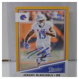 2017 PANINI CLASSICS JEREMY MCNICHOLS AUTO RC
