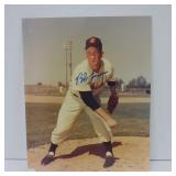 BOB LEMON SIGNED 8X10 PHOTO CLEVELAND INDIANS