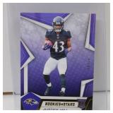 2019 PANINI R&S JUSTICE HILL GOLD RC SSP #D 05/10