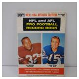 VINTAGE 1966 NFL & AFL PRO FOOTBALL RECORD BOOK