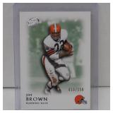 2011 TOPPS GRIDIRON JIM BROWN GREEN #D 013/150