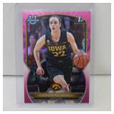 2022-23 BOWMAN CAITLIN CLARK PINK REFRACTOR 1ST RC