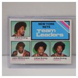 1975-76 TOPPS #282 NEW YORK NETS LEADERS ERVING