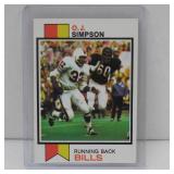 1973 TOPPS #500 O.J. SIMPSON BUFFALO BILLS