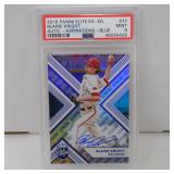 2018 ELITE BLAINE KNIGHT AUTO RC #D 18/50 PSA 9