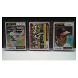 LOT OF 3 ASSORTED BASEBALL STAR CARDS / SEE PIC