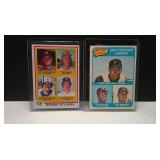 LOT OF 2 ASSORTED VINTAGE BASEBALL CARDS SEE PIC
