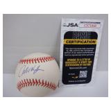 MO VAUGHN SIGNED AUTO BASEBALL. JSA COA