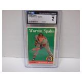 1958 TOPPS WARREN SPAHN #270. CGC 2