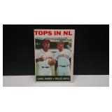 1964 TOPPS HANK AARON WILLIE MAYS # 423 SEE BELOW