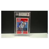 2015 SCORE OZZIE NEWSOME AUTO INSCRIBED BECK COA