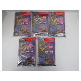 LOT OF 5 1998/99 SKYBOX UNOPENED JUMBO HOBBY PACKS
