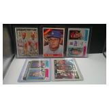 LOT OF 5 ASSORTED VINTAGE STAR BASEBALL CARDS