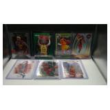 LOT OF 7 ASSORTED LEBRON JAMES CARDS SEE PICS