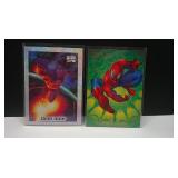 LOT OF 2 MARVEL & FLAIR MARVEL CARDS SEE PIC