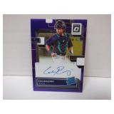 2022 OPTIC CAL RALEIGH SIGNED AUTO ROOKIE /49