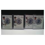 LOT OF 4 ASSORTED TOPPS DEREK JETER COMM PATCH
