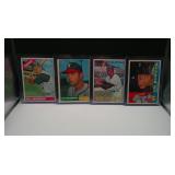 LOT OF 4 ASSORTED VINTAGE BASEBALL CARDS SEE PIC