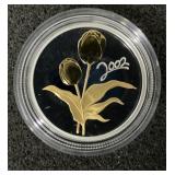 2002 RCM .50 Sterling Golden Tulip Coin.