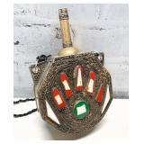 Vtg. Brass  Moroccan Cantinplora Or Powder Flask.