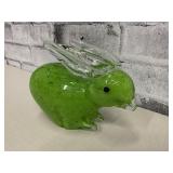 Hand Blown Art Glass Rabbit.
