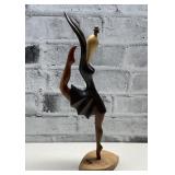 Wooden Hand Carved Dancer.  Cuba.