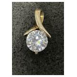 Gold Plated 925 Silver Pendant, Zarconia.