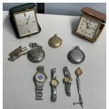 Travel Clock/ Watch Lot.   Not Tested