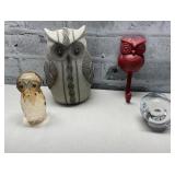 Owl Lot.  (4pc)