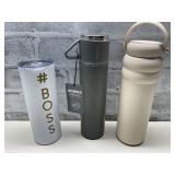 Water Bottle/ Thermos Lot.  (3)  NEW