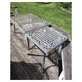 2 Outdoor Metal Tables