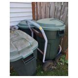 3 Garbage Can Lot and Mover