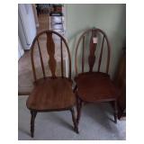 2 Wooden Chairs
