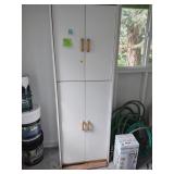 White Cabinet , contents Included (bidder
