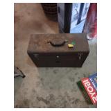 Metal Toolbox with Contents