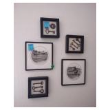 5 Framed Artworks