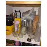 Glass Vases and Misc Lot