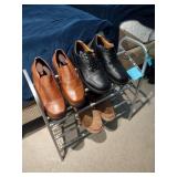 Shoes with shoe rack