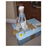 Vintage Lladro Figurine 4909 Girl With Basket,