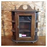 Vtg Wooden Tabletop Display