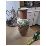 Japanese Peacock Porcelain Vase