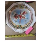 Franklin Mint Christmas Prancer Carousel Horse