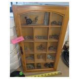 Display Case with Miniature Figurines