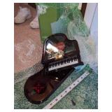 Vtg Kinds Grand Piano Shaped Jewelry Musical Box
