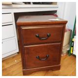 Wooden Rolling Filing Cabinet