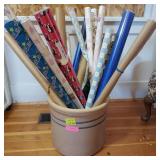 Vtg Marshall Pottery 5 gallon Stoneware Crock