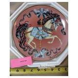 Franklin Mint Peaceful Prancer Collector Plate