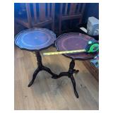2 Vtg Wooden Side Tables